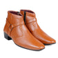 BXXY Formal Zipper and Buckle Boots for Men