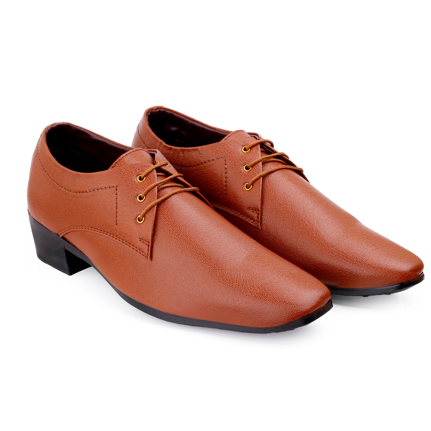 Men's Office Wear Height Increasing Derby Formal Shoes