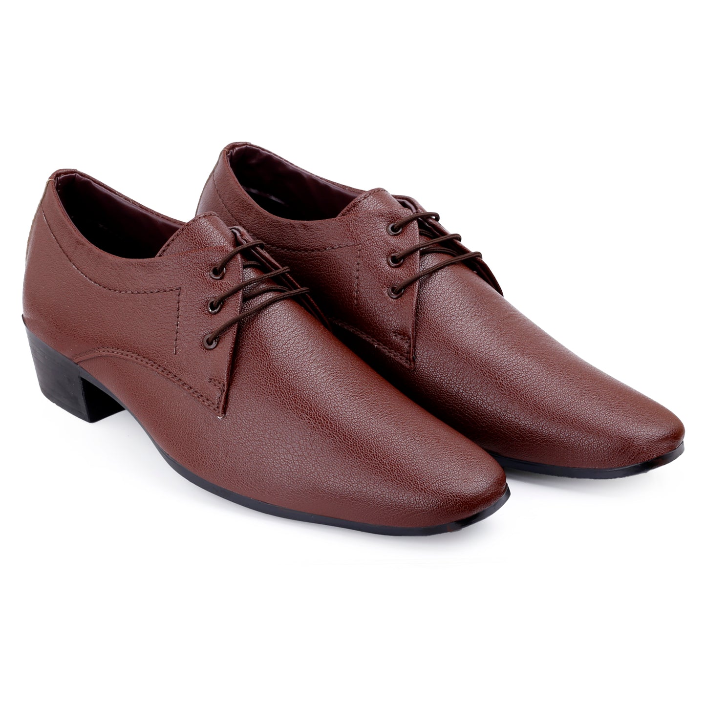 Men's Office Wear Height Increasing Derby Formal Shoes