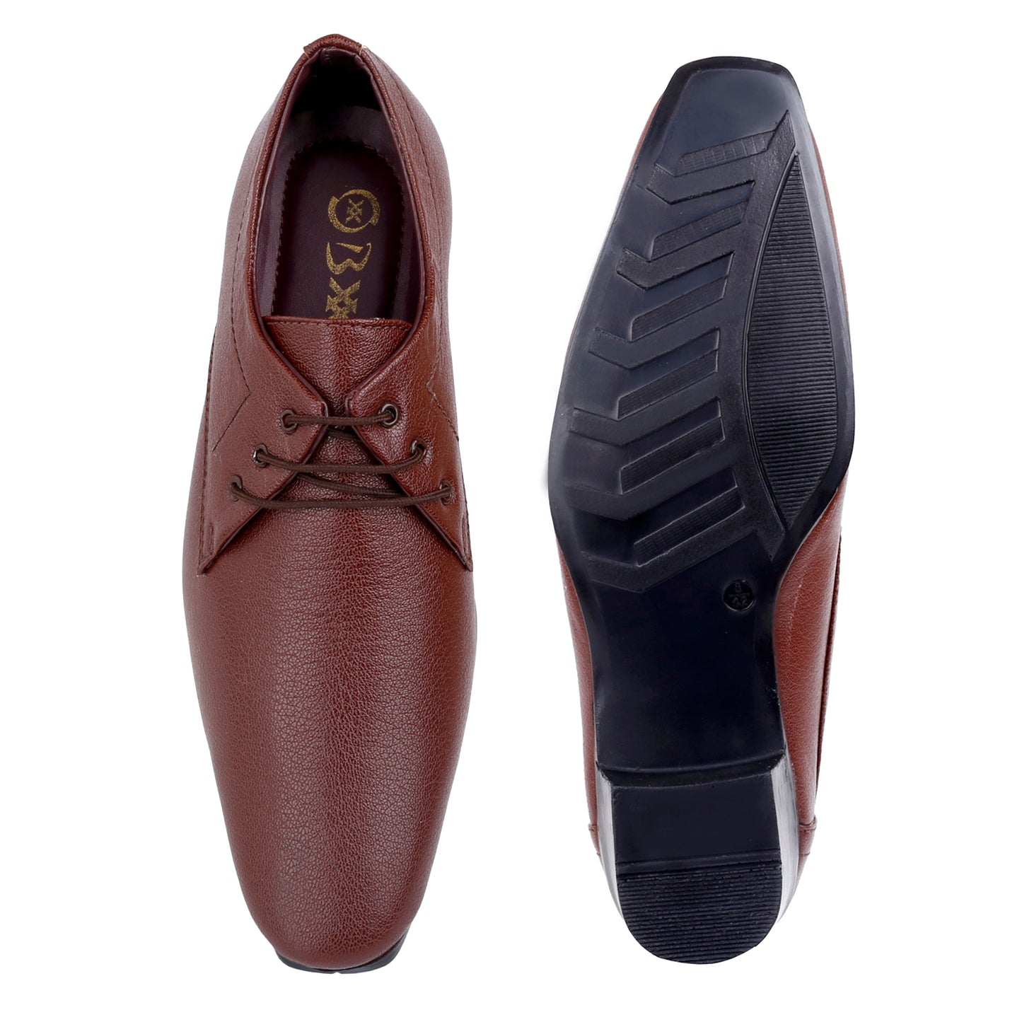 Men's Office Wear Height Increasing Derby Formal Shoes