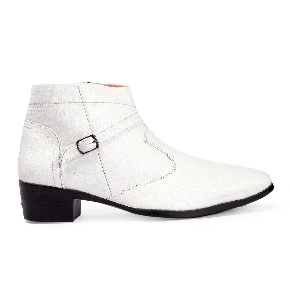 BXXY Men's Height Increasing Office Wear Strap and Buckle Boots