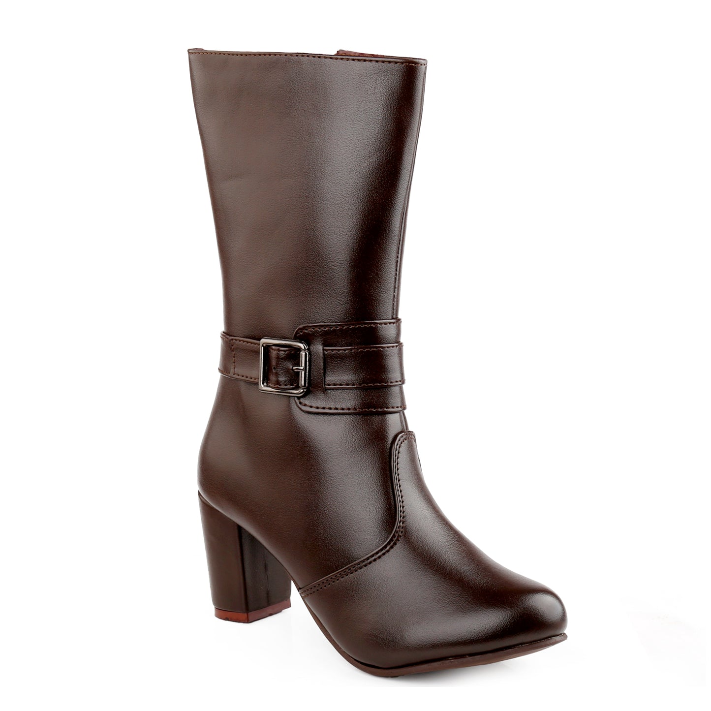 Women Buckle Long Boots