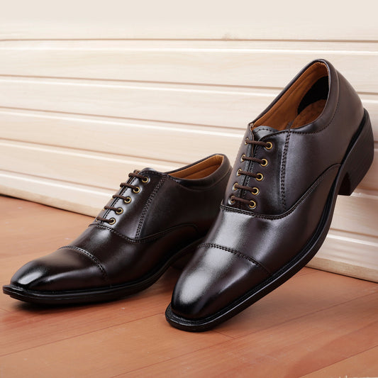 Bxxy's In-Trend Lace-up Formal Wear Shoes For Men