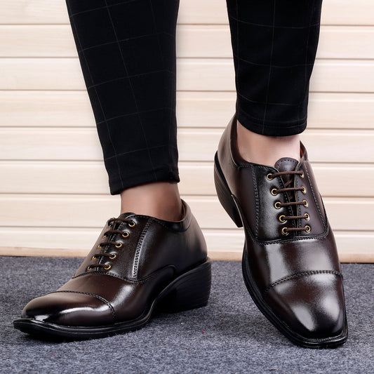 Bxxy Height Increasing Formal Wear Lace-Up Shoe For Men