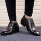 Bxxy's Faux Leather Party Wear Lace-up Shoes for Men