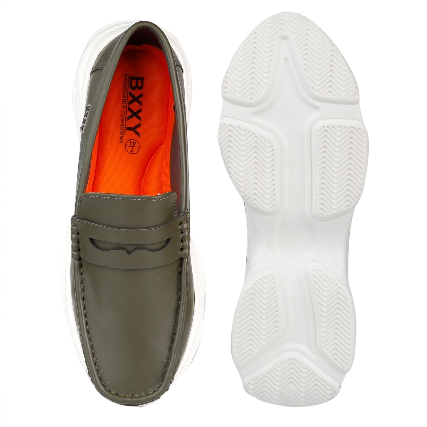 Bxxy's Vegan Leather Trendiest Checker Loafers for Men