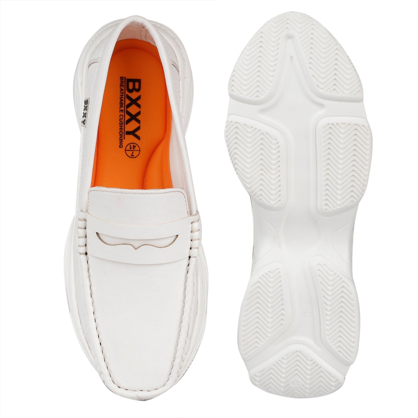 Bxxy's Vegan Leather Trendiest Checker Loafers for Men