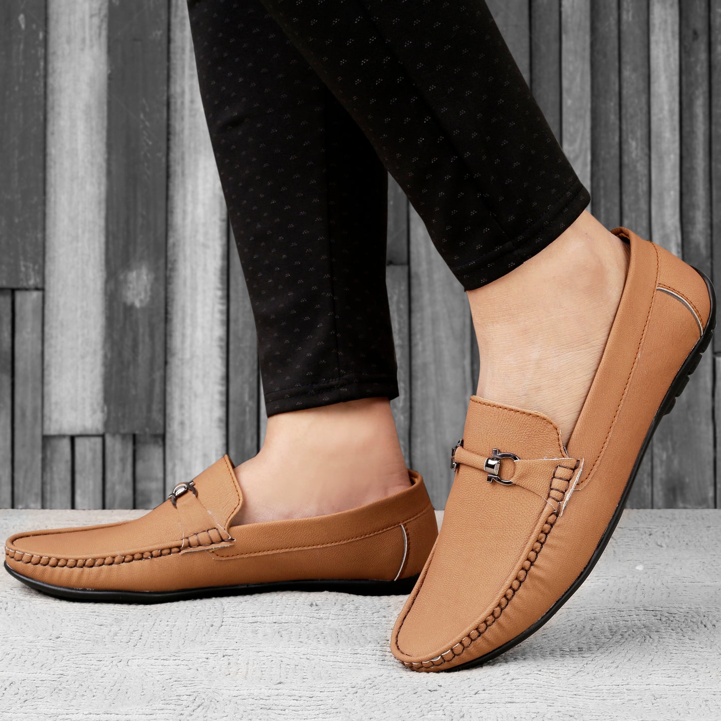 Bxxy Stylish Premium Vegan Leather Casual Loafer Shoes for all Season