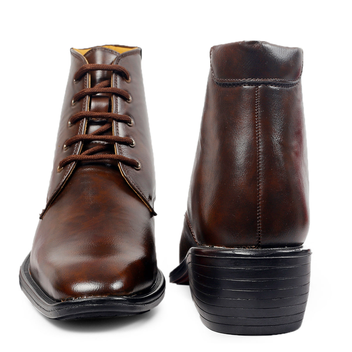 Men's Elevator Office Wear Derby Ankle Boots