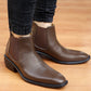 Bxxy's 2 Inch Hidden Height Increasing Faux Leather Chelsea Boots for Men