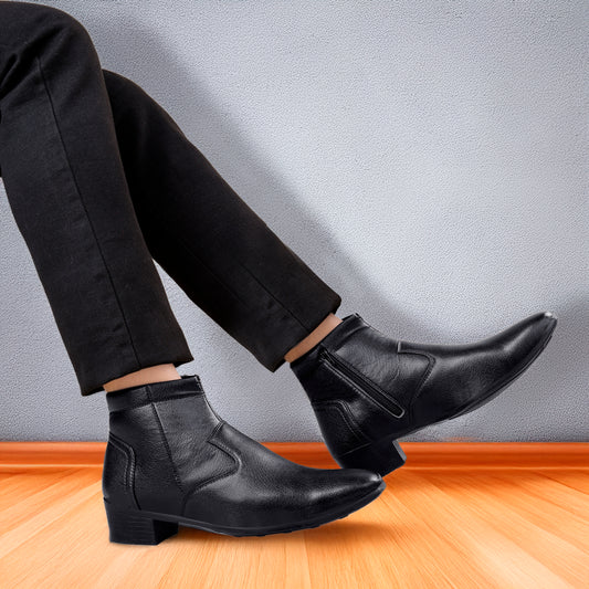 Bxxy Height Increasing Formal Ankle Zipper Boots