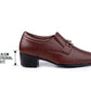 BXXY Men's Formal Height Increasing Slip-On Buckle Shoes