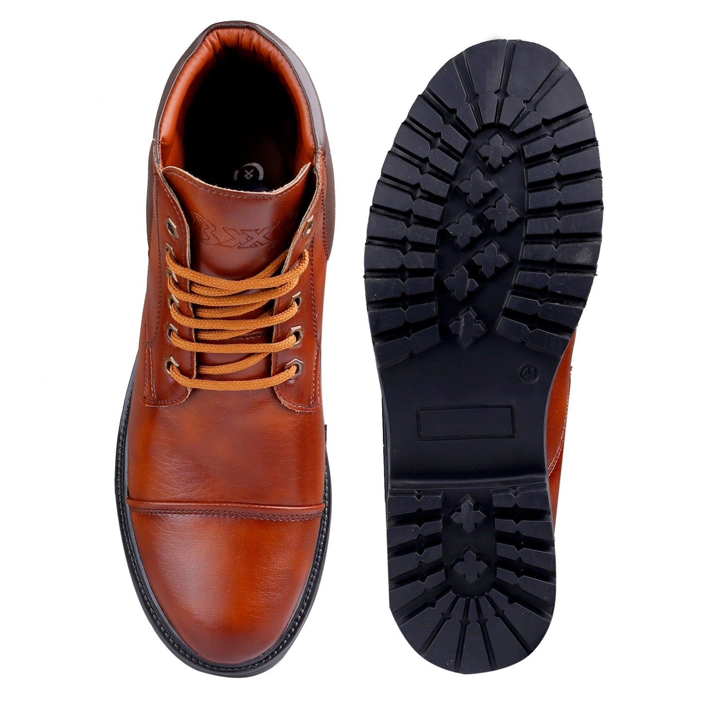 Bxxy's Faux Leather Lace-up Boots for Men