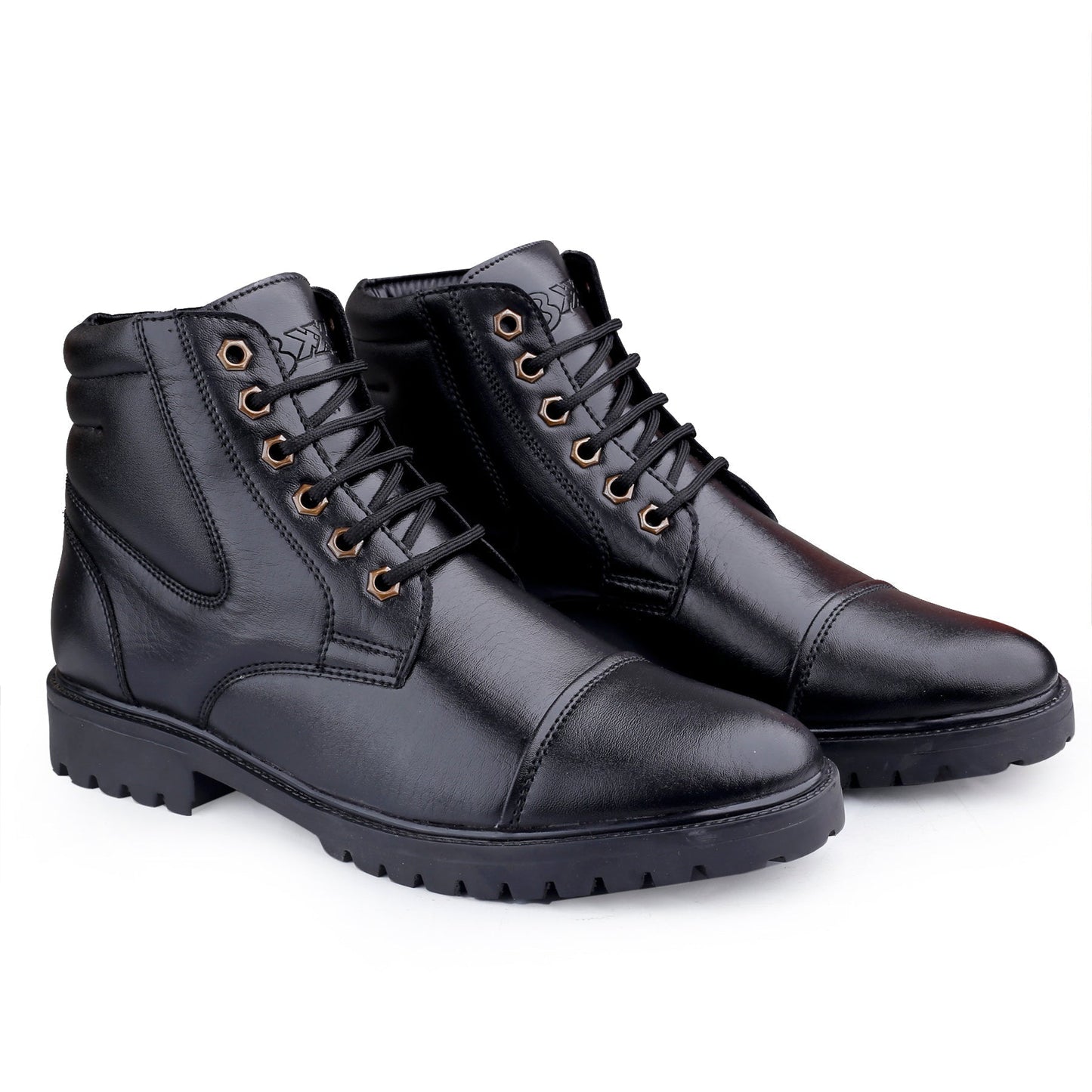 Bxxy's Faux Leather Lace-up Boots for Men