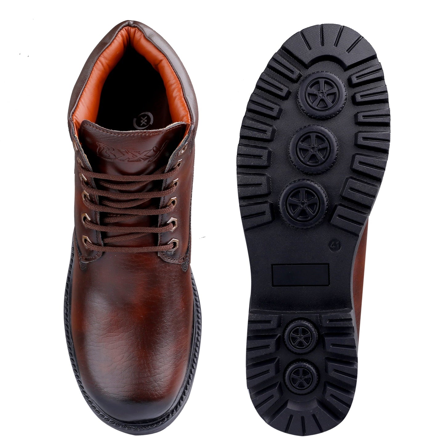 Bxxy's Faux Leather Lace-up Boots for Men