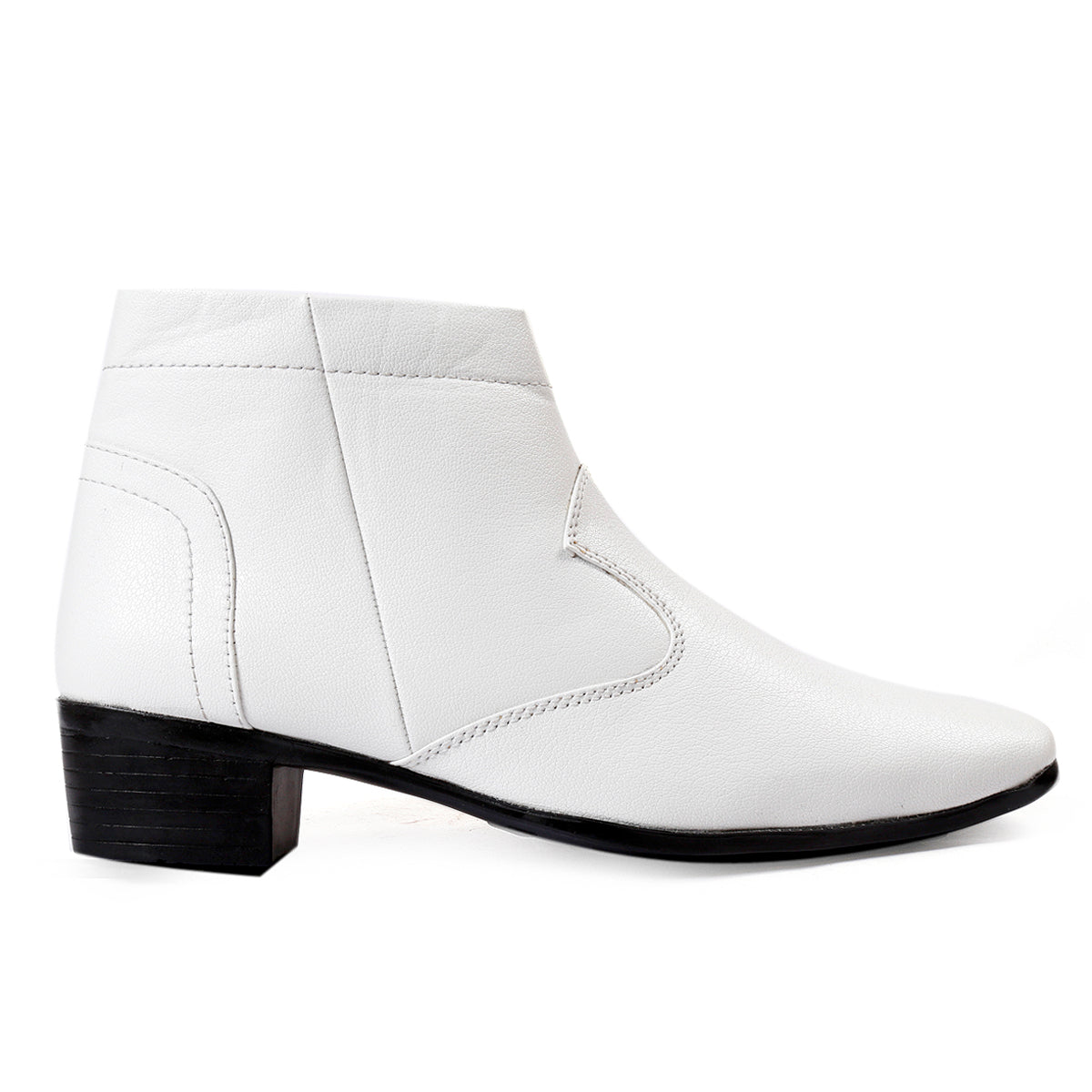 White sales pleather boots