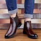 Bxxy's Faux Leather Chelsea Boots for Men