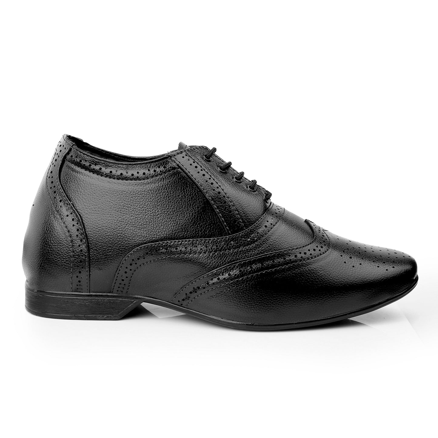 BXXY 3 Inch Height Increasing Formal Lace-up Brogue Oxford Shoes For Men