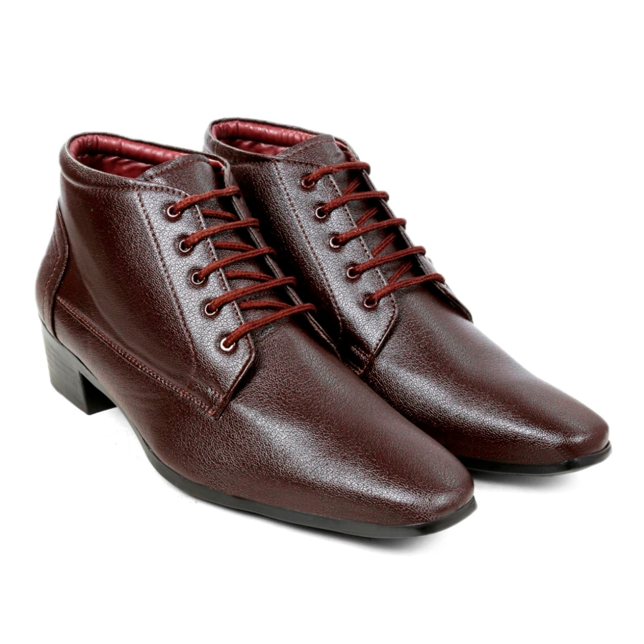 Men's Elevator Faux Leather Office Wear Boots