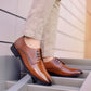 Bxxy's Faux Leather Work wear Lace-up Formal Shoes for Men