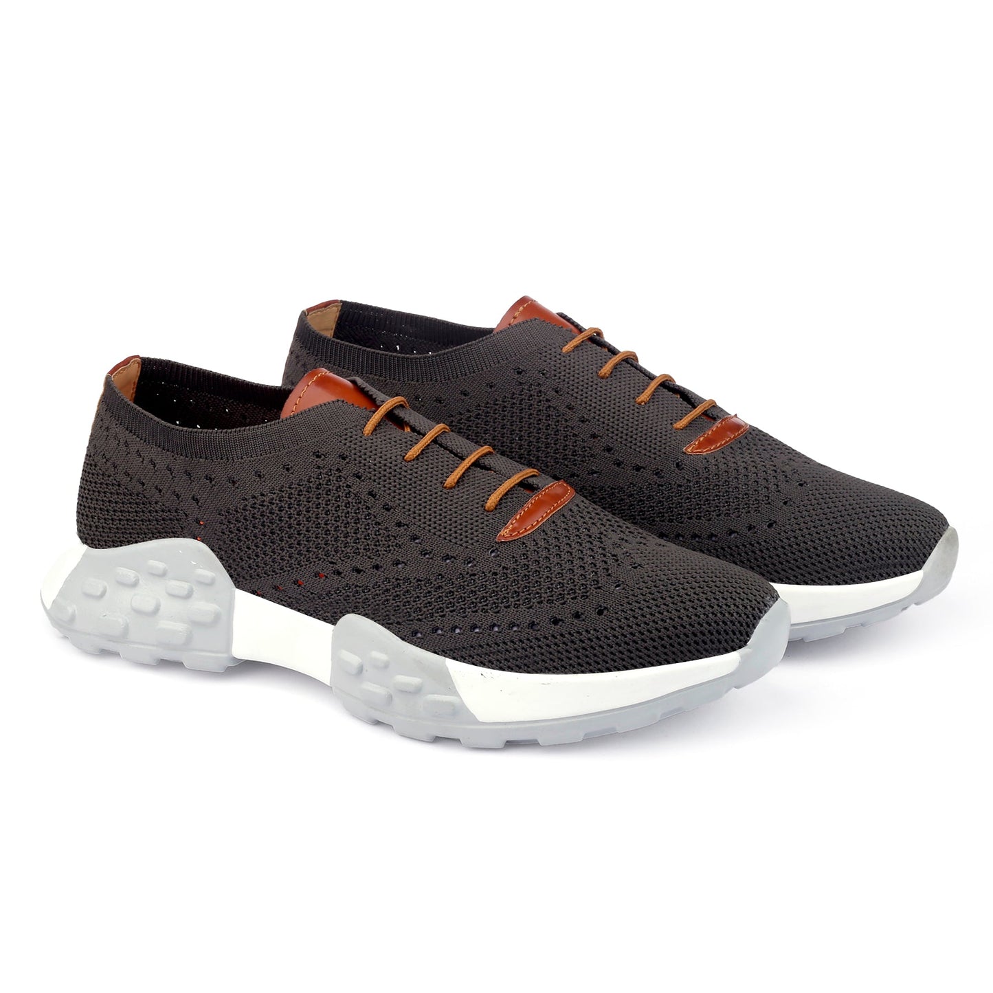 Men's Latest Knitted Casual Sports Lace-Up Shoes