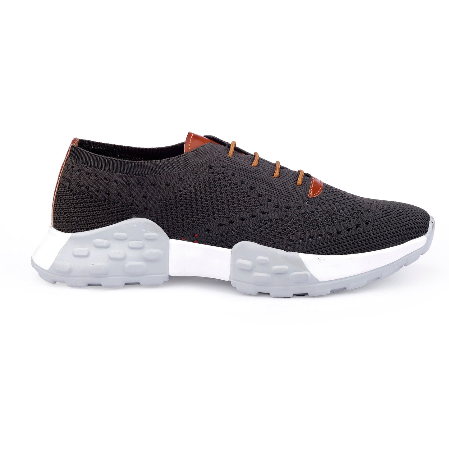 Men's Stylish Breathable Knitted Casual Sports Lace-Up Shoes