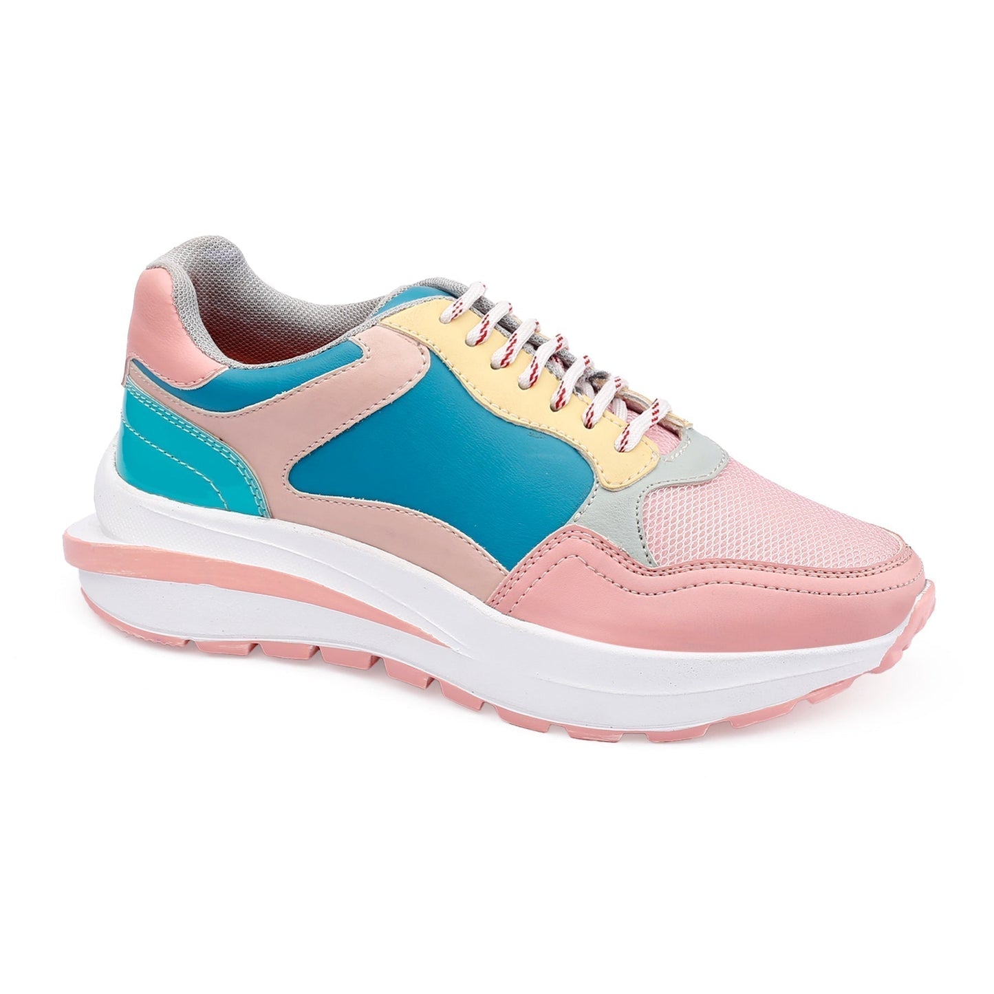 Women's Latest Suede Material Casual Running Lace up Shoes