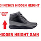 3 Inch Hidden Height Increasing Faux Leather Casual Boots For Men