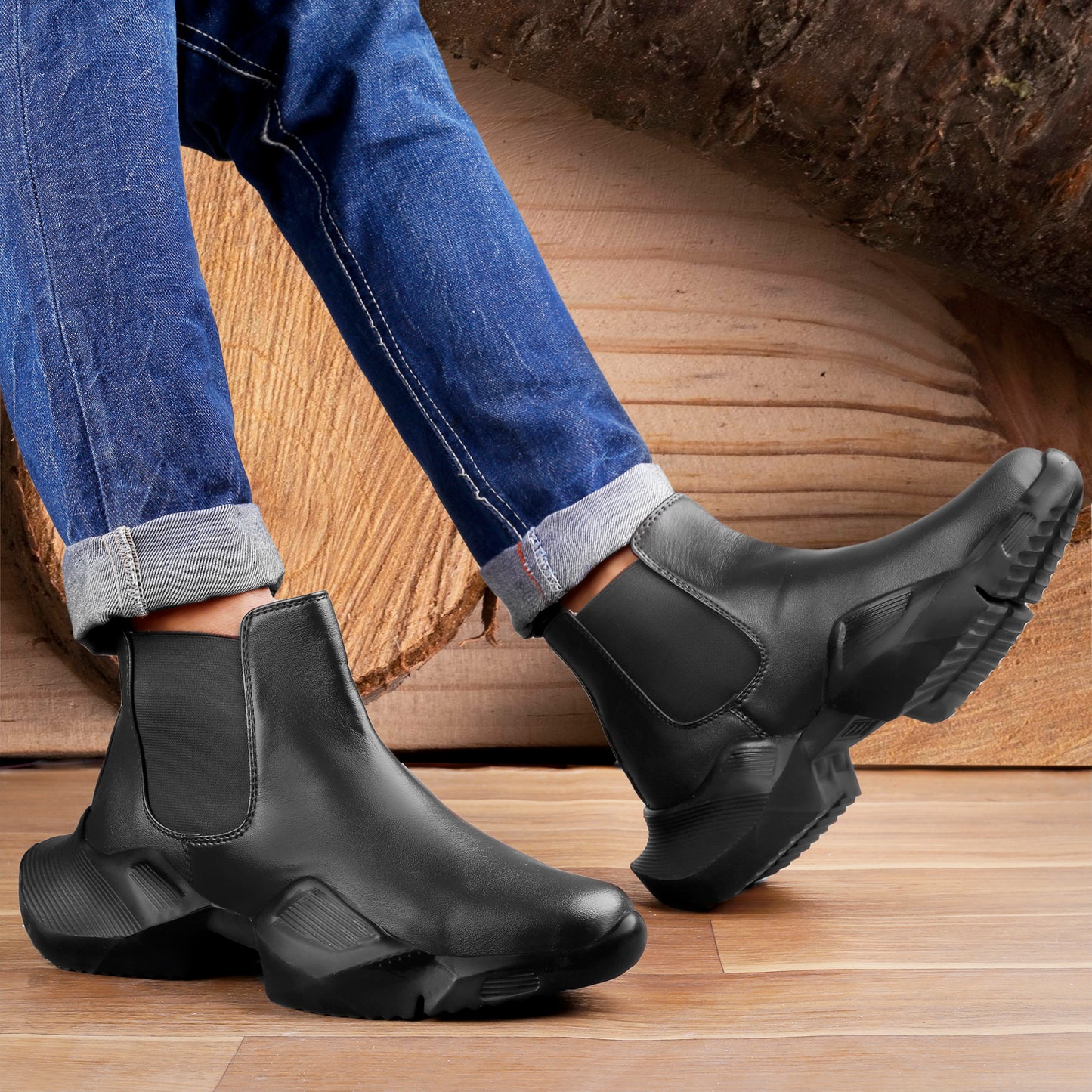 Bxxy Faux Leather Material Latest Casual Chelsea Boot For Men