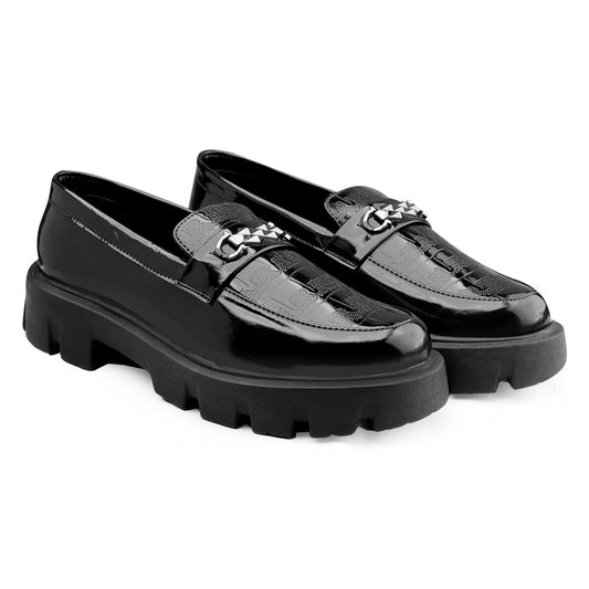 Bxxy's Premium Patent Vegan Buckle Slip-ons for Men