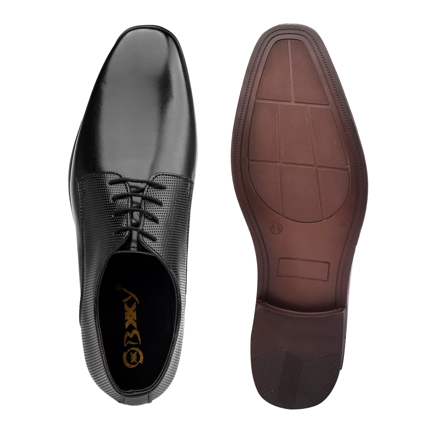 Bxxy's Faux Leather Work wear Lace-up Formal Shoes for Men