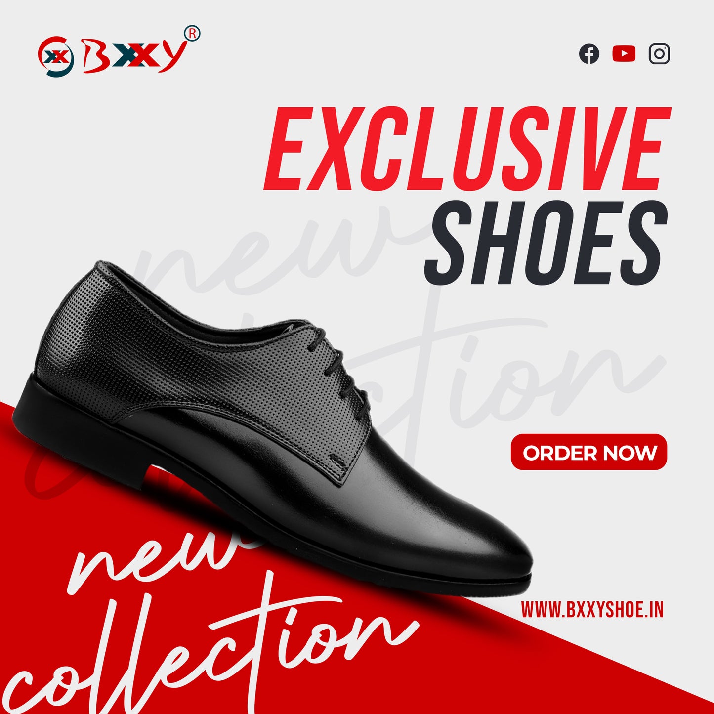 Bxxy's Faux Leather Work wear Lace-up Formal Shoes for Men