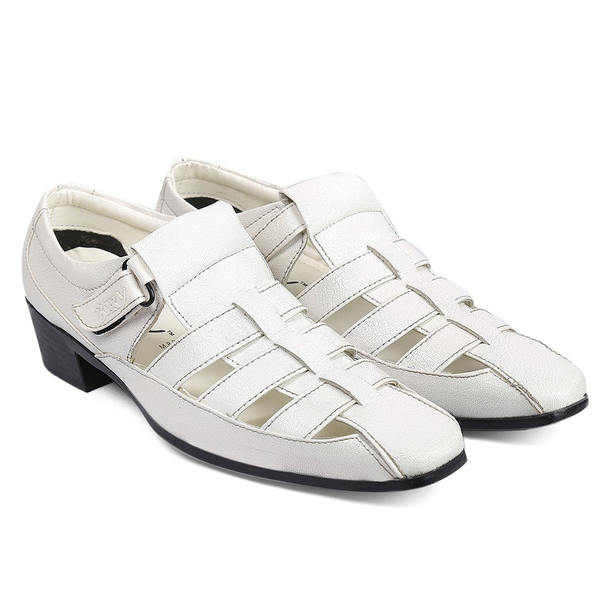 Mens white leather discount sandals