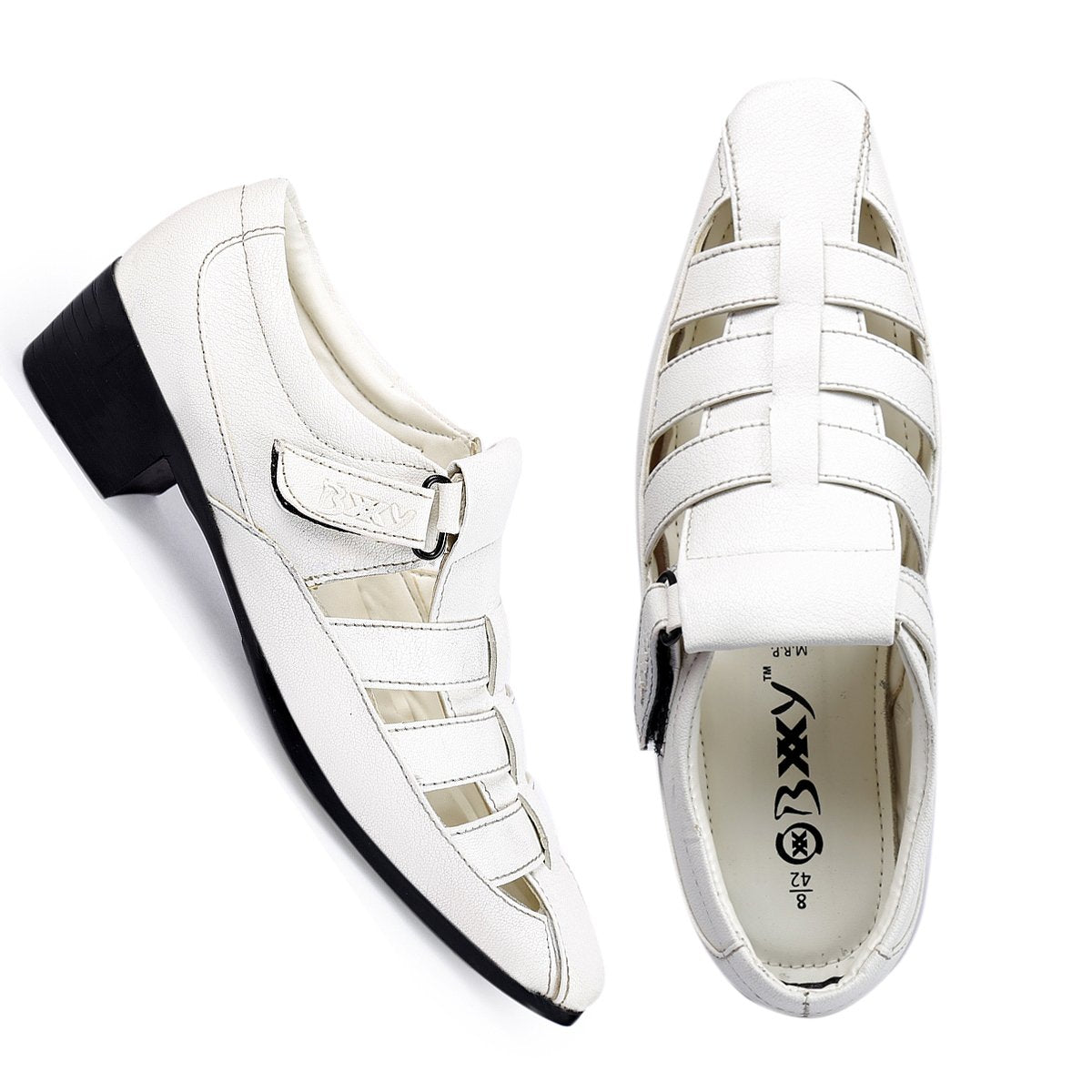 Mens white sandals on sale shoes