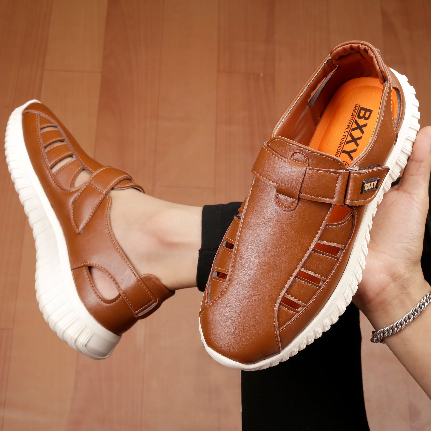 Men's Latest PU Upper Casual Roman Sandals