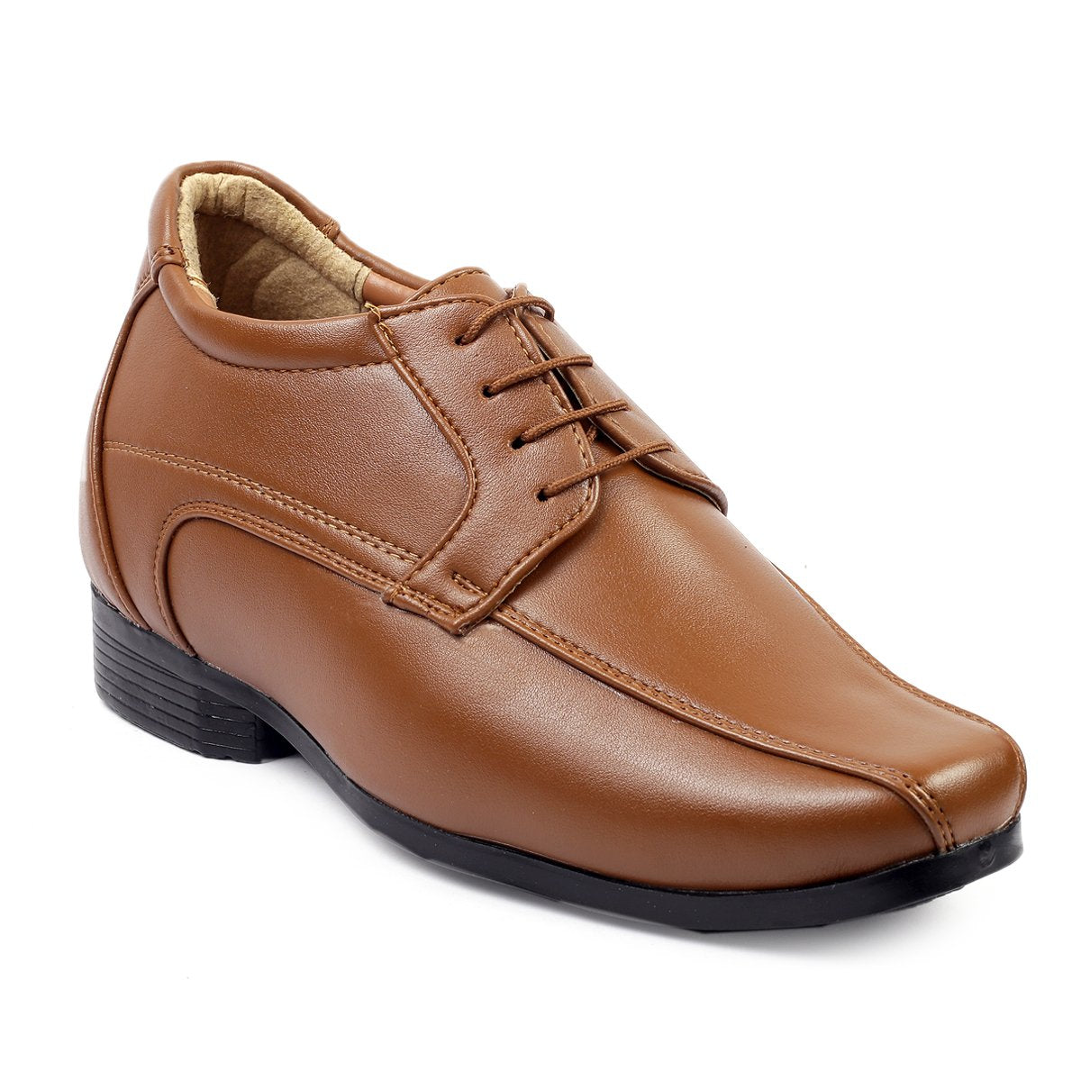 Bxxy's Faux Leather Partywear Lace-up Formal Shoes for Men