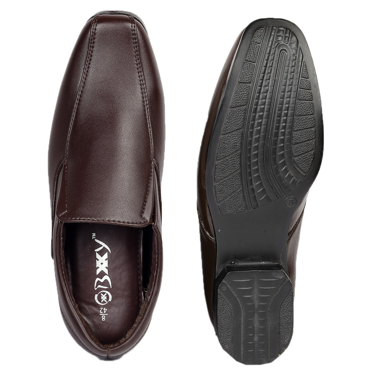Men's 3 Inch Hidden Height Increasing Office Wear Slip-on Shoes