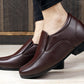 Men's 3 Inch Hidden Height Increasing Office Wear Slip-on Shoes